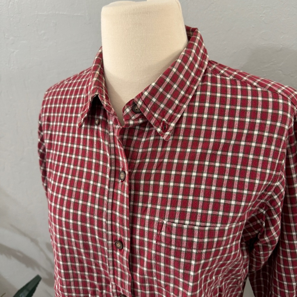 Button Down Red Flannel - image 2